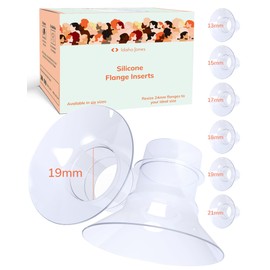 Idaho Jones Flange Inserts for Breast Pumps | Convert 24mm Flange to 19mm; Spectra, Momcozy, Mom Cozy, Ainsir, Iapoy, Hygeia, Motif, Tsrete, Ikare, Zomee (2pcs, 19mm)