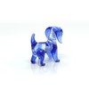 Sansukjai Dachshund Micro Tiny Figurines Hand Blown Glass Art Animals