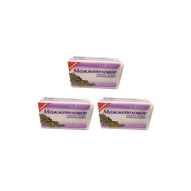 Pack of 3 (3 x 140 g) Juniper Soap Mozhzhevelnoe