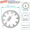 Zhairdalstar 24W LED Flush Mount Ceiling Fan Ring Light Kit