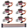 DIANN 6pcs MG90S Micro Servo 180° Servo Motor 9G Geared