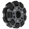 100mm Durable Nylon Rubber Bearing Rollers Omni Wheels for Robot