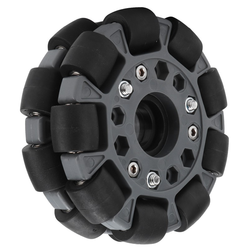 100mm Durable Nylon Rubber Bearing Rollers Omni Wheels for Robot