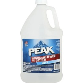 Peak Windshield Washer Fluid 128 Fl Oz All Season Cleaning Agent Safe to 20F