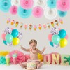 He or She Gender Reveal Party Supplies Blue Pink White