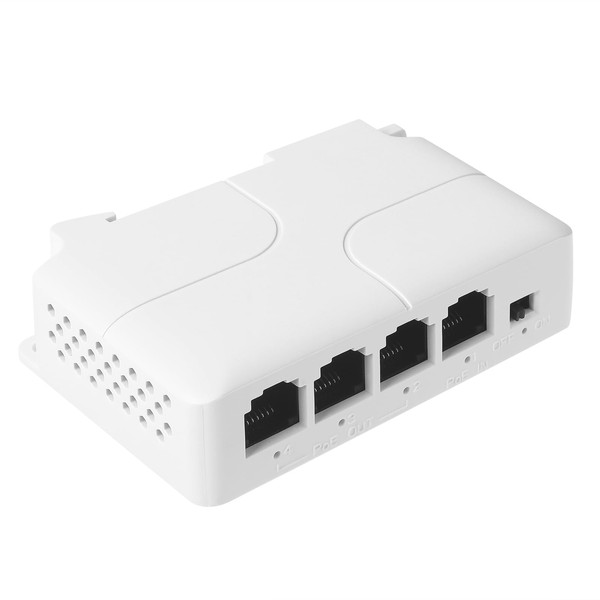 REVODATA 3 Port PoE Extender, 10/100 Mbps PoE Repeater 100/250