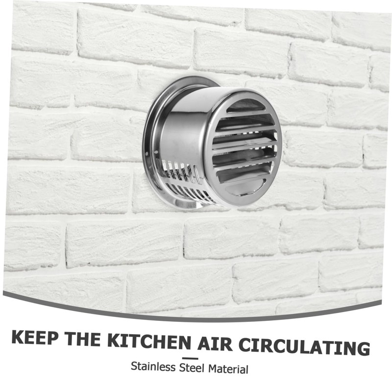 WOONEKY Stainless Steel Range Hood Cap Durable Vent Cover for