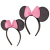 ABG Accessories Girls Minnie Mouse Ears Headbands, Set Of 2