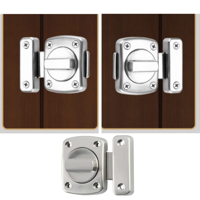 Push Lock, Pack of 2 Push Button Catch Door Lock,