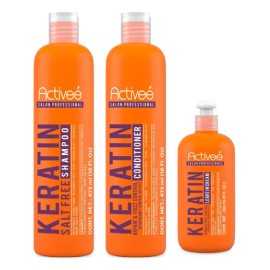 Activee Keratin-kit Shampoo+acondicionador+crema Para Peinar