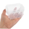 Gatuida 5pcs Clear Stackable Storage Boxes Portable Plastic Organizers for