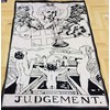 Judgement Tarot Cards Tapestry Black & White Judgement Small Tapestry