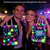 MFCGHXR Sacchetti Regalo Neon Fluorescenti per Feste: Set da 10