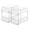 Vtopmart Vtopmart 2 Tier Bathroom Storage Organizer, 2 Pack Clear