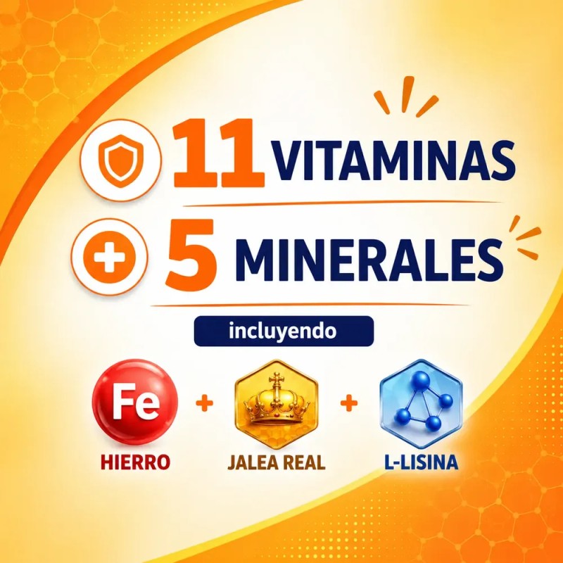 Vivioptal Junior Multivitamínico Para Niños Jarabe 250 Ml