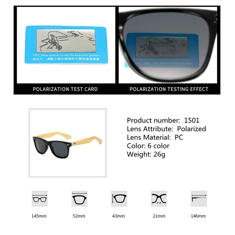 Long Keeper - Gafas de sol polarizadas de madera de