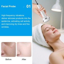 VLVEE 2 in 1 초음파 페이셜 기기 가정용 뷰티 살롱 스킨케어 마사지 및 리프팅 바디 스파 [05 pink-US Plug] VLVEE 2 in 1 Ultrasonic Facial Device Home Beauty Salon Skincare Massage and Lifting Body Spa [05 pink-US Plug]