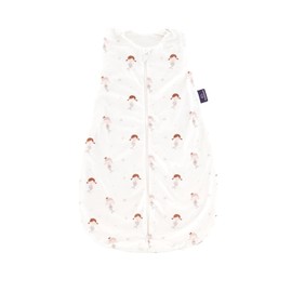 TRÄUMELAND Baby Mermaid Summer Sleeping Bag 0.5 TOG, Lightweight Breathable Baby Sleeping Bag made of 100% Cotton for Hot Summer Nights, Oeko-Tex 100 Certified, Non-Toxic & Skin-Friendly