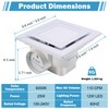FEITON Bathroom Exhaust Fan with Light, Ceiling Mount, 110 CFM
