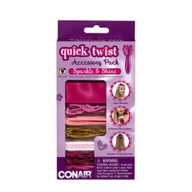 Conair Quick Twist Hair Braider Accessory Kit, Sparkle and Shine