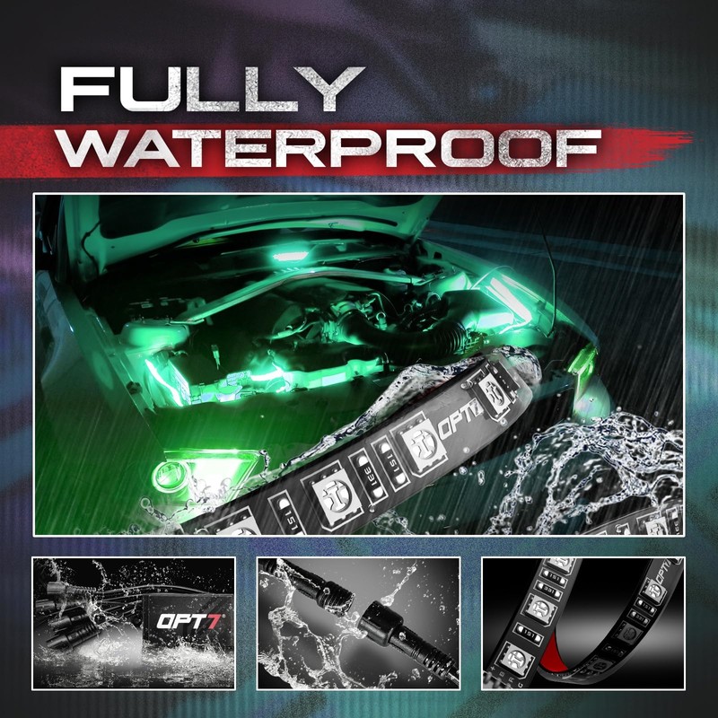 OPT7 Aura Engine Bay RGB LED Light Kit with Remote