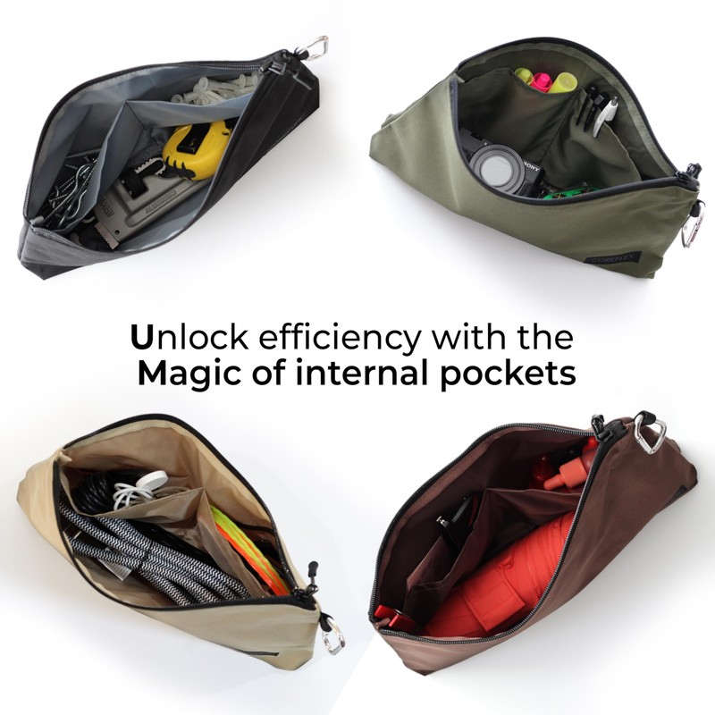 COREFLEX Premium Tool Pouch Zipper Bag, Small Tool Bag, Multipurpose