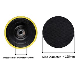 5 Inch 125 mm Hook and Loop Backing Pad M14 Drill Adapter Sanding Disc Backing Pads Oxital Sander Polisher Backer Plate Polishing Pad Disc