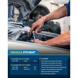 PHILTOP New Alternator Compatible With 2004-2006 Toyota Sienna, 2004-2007 Toyota Highlander 3.3L V6, 2004-2006 Lexus RX330 11032N