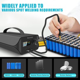 Battery Spot Welder, Farad Capacitor Portable Mini Welder Spot 3000F with LCD Screen, 120 Levels Adjustable Spot Welding Machine 18650 Battery Energy Storage, Nickel Strip Support 0.1-0.3mm
