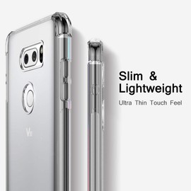 CASEVASN TPU for LG V30/V30S/V30 Plus/V30S ThinQ/V35/V35 ThinQ Case Clear, Ultra Slim Thin Anti-Scratches Flexible TPU Gel Rubber Soft Skin Silicone Protective Case Cover (Clear)
