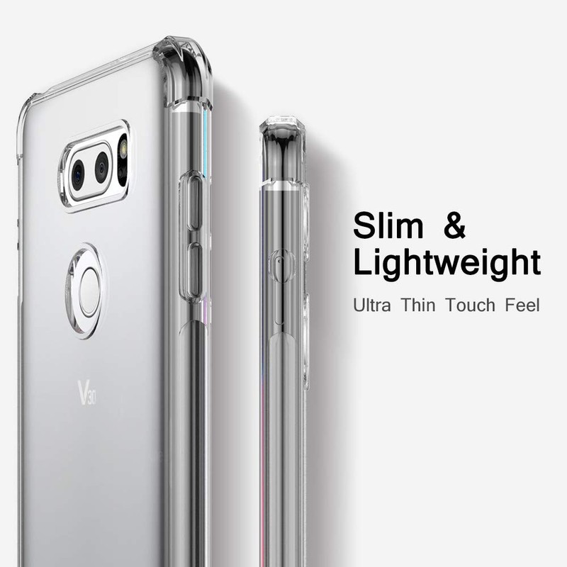 CASEVASN TPU for LG V30/V30S/V30 Plus/V30S ThinQ/V35/V35 ThinQ Case Clear,