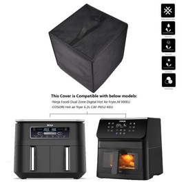 Durable Heat Resistant Waterproof Dustproof Cover for Ninja Foodi Dual Zone Digital Hot Air Fryer AF300EU and COSORI Hot Air Fryer 6.2L CAF-P652-KEU
