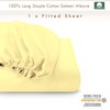 Pizuna 100% Cotton Small Single Fitted Sheet Mellow Yellow, 400