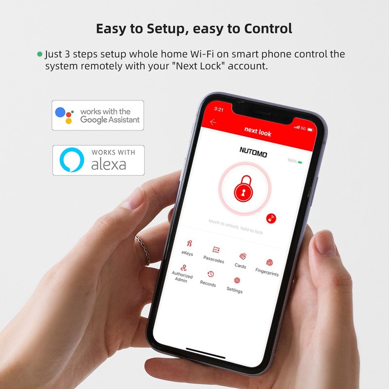 NUTOMO G2 Smart Lock Wi-Fi Gateway, Wi-Fi Bridge, Remotely Control