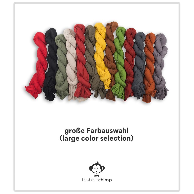 fashionchimp Basic Scarf for Women in Trendy Colours, Jersey Design,