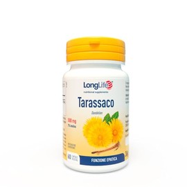 LongLife® Tarassaco | Estratto titolato al 2% in inulina | Funzione digestiva ed epatica | Azione detox | Drenaggio dei liquidi corporei | 1 mese di trattamento | Vegano e senza glutine