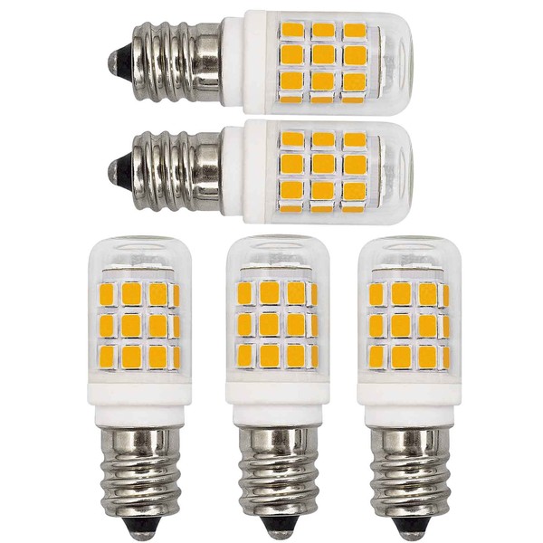 Pack of 5 E12 Dryer Chandelier Led bulb 3W Equivalent