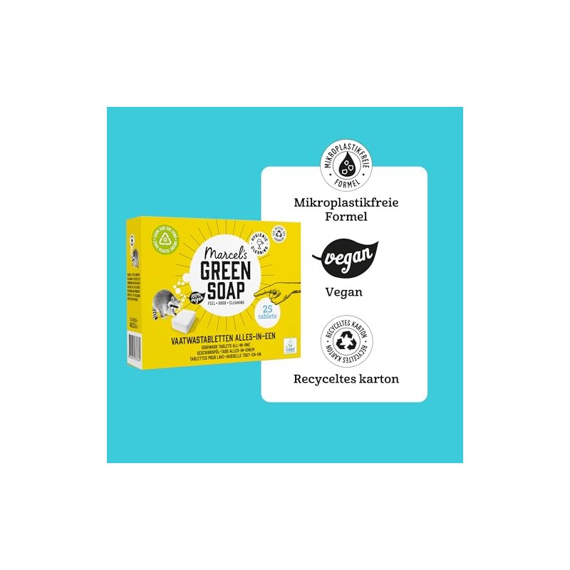 Marcel's Green Soap - All-in-One Dishwasher Tablets - Dishwasher Tablets