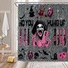 Halloween Shower Curtain Scary Face Funny Ghost Gothic Spooky Party