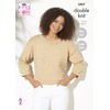 King Cole Ladies Double Knit Knitting Pattern Womens Easy Knit