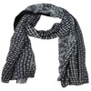 Cozzy Land Paisley Polka Dot Scarf-Black-33 inches wide x 88