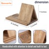 Besuerte Wooden Book Rest Stand, Triangle Book Holder with Coffee