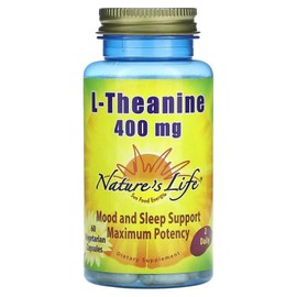 Nature's Life l-Theanine Veggie Capsules 60 tablets NLI-18251, 1 piece / 네이처스 라이프 l-테아닌 베지 캡슐 60정 NLI-18251, 1개