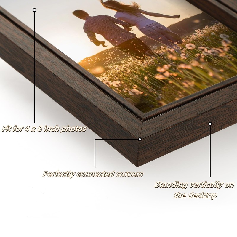 Covzoe 5 Folding Accordion Picture Frame, 4 x 6 Inch