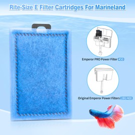 9/16/32 Pack Rite-Size E Filter Cartridges for Emperor PRO Power Filters 450 & Original Emperor Power Filters 280/400 - Rite-Size E Replacement Filter Cartridges