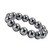 14mm Terahertz Stone Bracelet Promote Circulation Round Beads Chian Bracelet