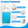 500ml Square Media Bottle, PET Reagent Storage Bottles, Clear Graduated