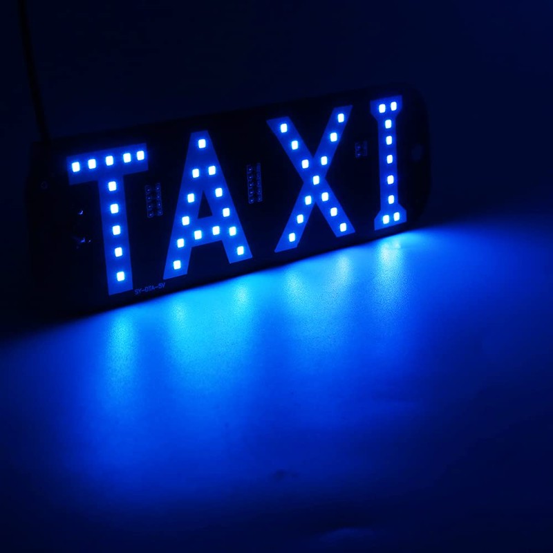 YSY Blue LED Sign Decor, Taxi Flashing Hook on Car