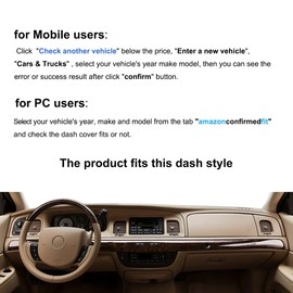 Fcovergurus Dash Cover Mat Custom Fit for Ford Crown Victoria/Mercury Grand Marquis Dashboard Cover Pad Carpet Protector F173 (Beige)