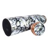 Rastogi Handicrafts Pure Copper Water Bottle Screen Printed 950ml B&W